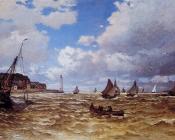 克劳德 莫奈 : Mouth of the Seine at Honfleur